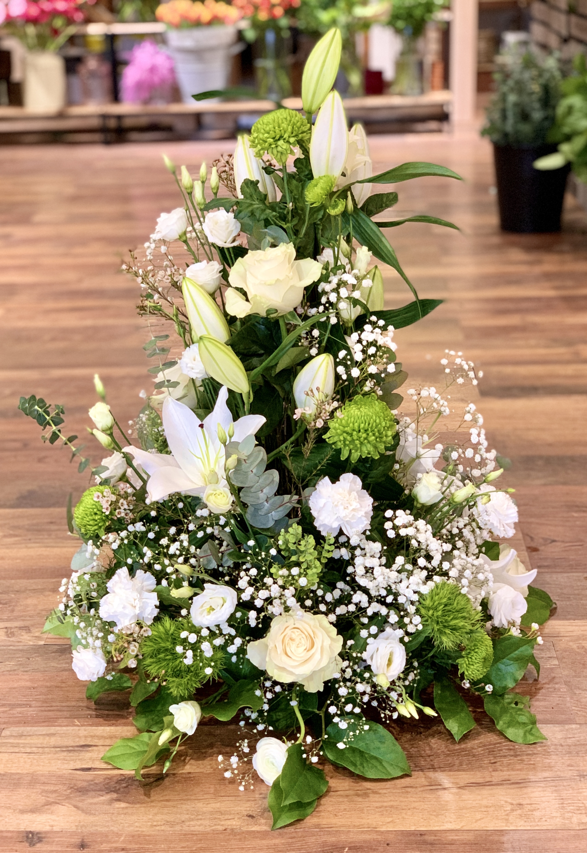 Coussin conique blanc