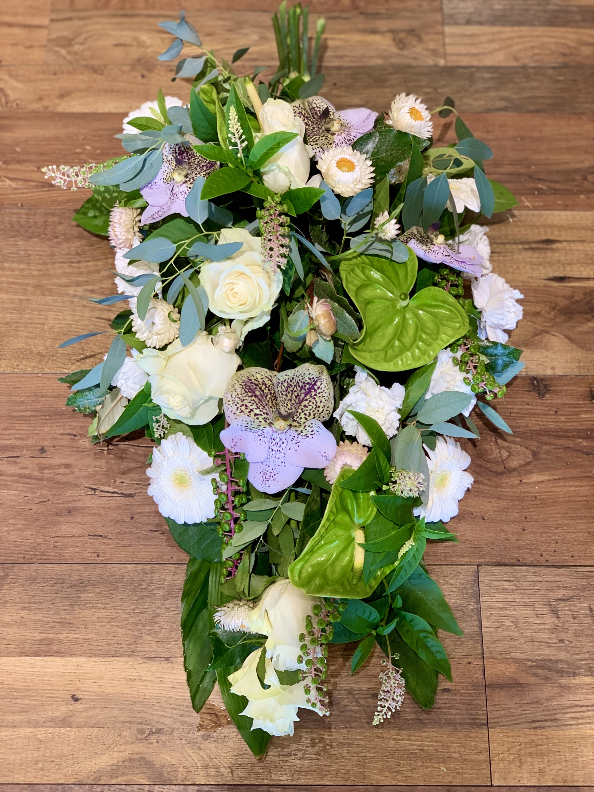 Gerbe de fleurs blanches